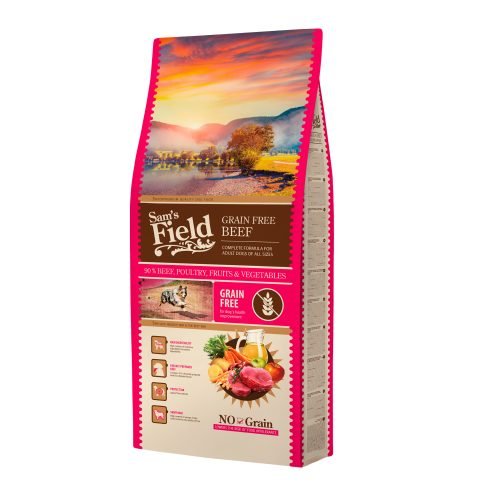 Sam’s Field Pas All Size Adult Grain Free s Govedinom 13 kg