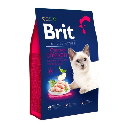 Brit Premium by Nature Sterilised Cat piletina 1,5 Kg